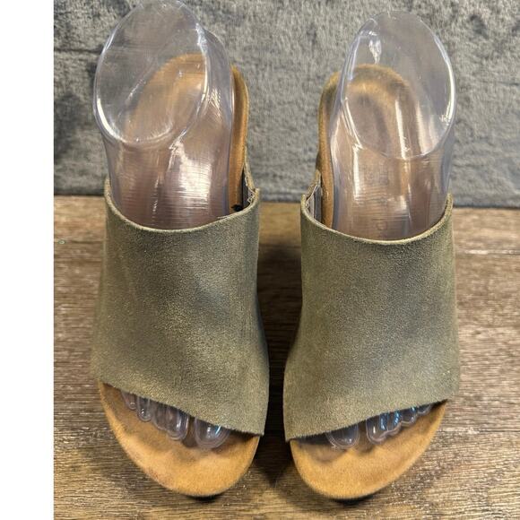 Papillio by Birkenstock Namica wedge sandal in washed metallic suede Women’s 38 - Picture 3 of 9